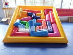 8FT Team Building Inflatable Game Inflatable Puzzle Blue Games - Image 3