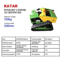 Pastoral Management Machine Small Remote Control Grass Shredder Gasoline Petrol Garden Push Self Propelled Lawn Mower - Image 2