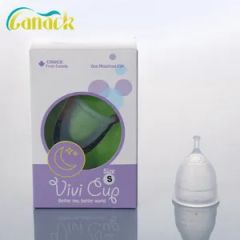 Free Sample Lady Collapsible Silicone Menstrual Cups Ce Yes ISO Yes Ome Yes Shape Cup Type Regular Length 15-25ml Usage Built-in - Image 3