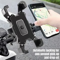 GPS Bicycle Motorcycle Handlebar Rearview Mirror Mount Bracket Mobile Phone Holder - Image 5