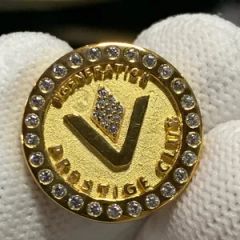 Customized Golden Plated Fashion Cuff-Links MOQ 1000PCS Stock Stock Shape Round Origin China Logo Customized Model NO. - Image 4