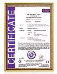 Certificates certificate from Yangzhou Zunzhu Tourism Supplies Co., Ltd