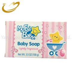 100g Floral Scent Solid Baby Bath Soap Palm Coconut Oil Herbal OEM 7D Sample - Image 3