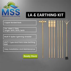 COPPER BONDED LIGHTING ARRESTOR (LA) Life Span Long Rated Voltage 9kV Type Station Class Conductivity Superior Application Solar - Image 4