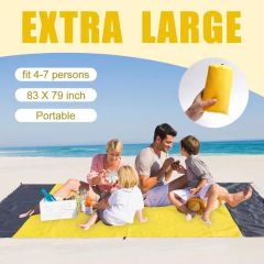 Sand Free Family Beach Mat Versatile Extra Large Nylon Beach Blanket - Image 4