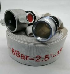 Water Flow Pipe 50mm 1 Inch Fire Hose Color White Origin China Diameter 1 Inch HS Code 59090000 Sample Available Lining With - Image 5