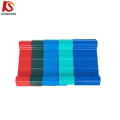 Modern T1070 PVC Roofing Shingle Roof Sheet UPVC Plain Tiles with White Bottom for Outdoor House Building ASA Surface - KUNSHANG INTERNATIONAL CO., LTD.