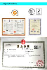 CERTIFICATE certificate from Baoding Pack Import and Export Co., Ltd.