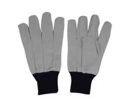 Economic Labor Protection Drill Cotton Work Gloves Origin China Length Short Size 10" 10.5" Color Customized HS Code 4203291090 - Image 3