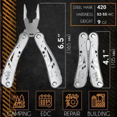 24 in 1 Multi Functional Universal Diagonal Pliers Hardware Wire Cutters Professional Electrician Anti Slip Durable Repair Tools - Image 2