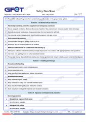 MSDS/SDS certificate from Jiangsu Right Import&Export Co., Ltd.