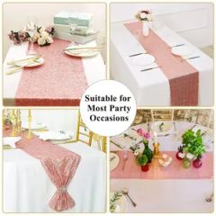 Sequin Table Runners High Quality Factory Direct Custom Wedding Sequin Glitter Table Runner - Image 4