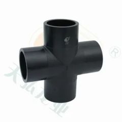 High-Quality Equal Cross Pipe Fitting for HDPE Water Systems Type Equal SDR 11/13.6 Head Type Cross Technics Injected Connection Welding - Image 3