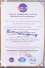 ISO 9001:2008 Certificate for our factory rubber products certificate of Qingdao Hvsun Industry Co., Ltd. – certificate photo, supplier certificates section