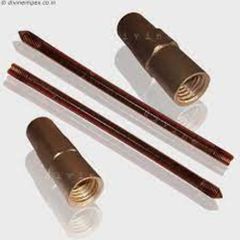 Cylinderical Brass Earthing Rods, For Industrial Material SS Color Silver Shape Cylinderical Surface Finish Smooth Fault Current Capacity - Image 3