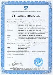CE certification certificate from Qinyi Electronics Co., Ltd.