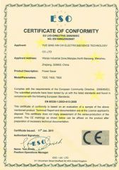 Power Saver CE certificate of Wenzhou Xinchi International Trade Co., Ltd. – certificate photo, supplier certificates section