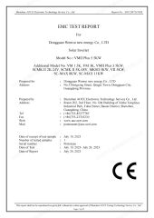 EMC Compliance Certificate for Solar Inverters certificate of Guangdong Wenrui New Energy Co., Ltd. – certificate photo, supplier certificates section