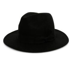 Lady Wide Brim Wool Fedora Cap Gentleman Felt Fedora Hats Origin China Style Checked Gender Unisex Brim With Brim Crown With Crown - Image 3
