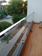 Balcony Glass Railing, For Office Design Panel Material Glass Thickness 6 mm Position Balcony Usage/Application Office Glass Type Balcony - Image 2