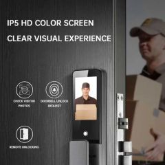 Manufacturer Tuya WiFi Multi Language Visual Intercom 3D Face Smart Door Lock - Image 3