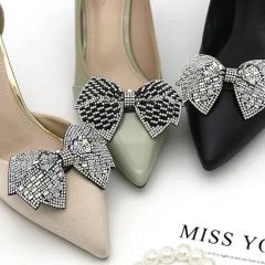 Marry Shoe Upper Material Premium Shoe Decorations Style Fabric Trademark QY Origin Dongguan Material Fabric Color Customized - Image 2