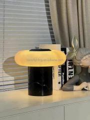 Snowflake Mushroom Modern Bedside Table Lamp Desk Marble Table Lamp - Image 6