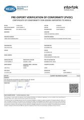 PVOC(COC For Kenya) certificate from FAME TOP INDUSTRIAL LIMITED