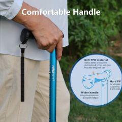 Walking Cane Foldable Aluminum Crutches Height Adjustable 78-96cm Lightweight Design Walking Stick - Image 3