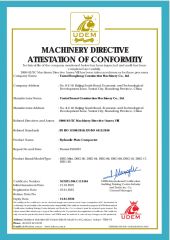 Certificates certificate from Yantai Donghong Construction Machinery Co., Ltd.