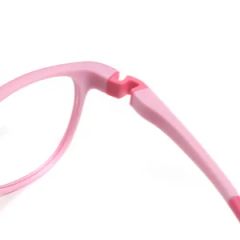 High Quality Crystal Pink Tr90 Kids Best Selling Light Weight Glasses Frames - Image 3