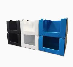 Big Capacity Foldable Can Do Side Open Cold Storage PP Hollow Board Carton - Image 3