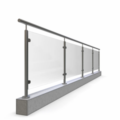 Stainless Steel Glass Railing Handrail Square Steel Grade SS 304 Glass Finish Clear Finish Mirror (Polished) Glass Thickness 12mm, At Least - Image 2