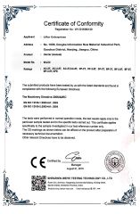 CE certificate of Liftor Enterprises – certificate photo, supplier certificates section