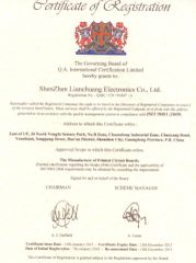 ISO9001 certificate from Shen Zhen Hui Trade Industry Co., Ltd.