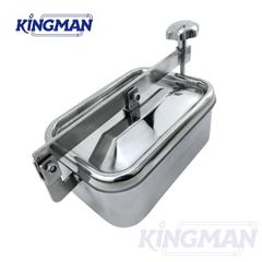 Stainless Steel Sanitary Manhole Cover – Round/Oval/Square, Atmospheric/Pressure, with/without Sight Glass - Image 4