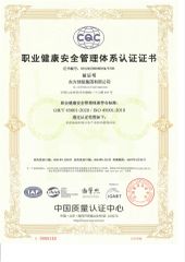 ISO45001 certificate from Hefei Dongfang Qifu Carpet Co., Ltd.