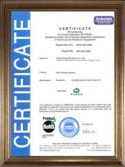 ROHS certificate from Suzhou Sanao Electronic Equipment Co., Ltd.