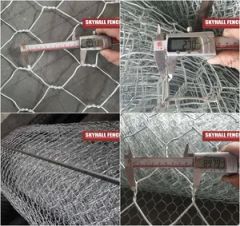 Buy Black Gabion Baskets for Erosion Control Origin China Width 1000 mm Height 1000 mm Technics Woven Tie Wire 2.2 mm HS Code 73144100 - Image 5