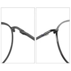 Vm-4525 Classic Round Metal Eyeglasses Adjustable Hinge, Slim Frame for Daily Wear - Image 2