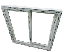 4 Feet UPVC Sliding Windows Frame Color White Height 4 Feet Material UPVC Shape Rectangular Open Style Sliding Frame Material - Image 2