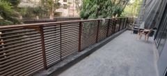 Panel Balcony Aluminium Louvers Railing Color Brown Design Panel Position Balcony Shape Rectangular Louver Type Fixed Material - Image 1