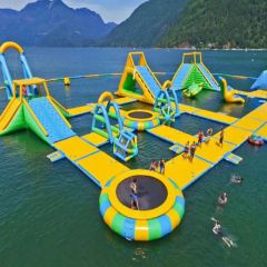 China Manufacturer New Design Inflatable Floating Water Park Obstacle Course - Image 2