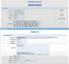 GIORGIO ARMANI S.P.a. certificate from Dongguan Kangbao Garment Co., Ltd.