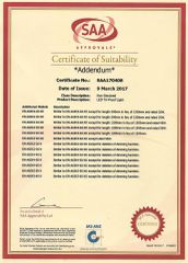 SAA Certificate of LED Tri-proof Light certificate from Shenzhen Enrich Lighting Co., Ltd.