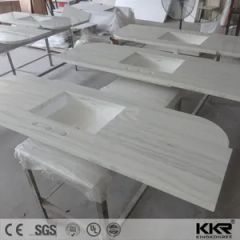 Artificial Stone Worktop Vanity Top Trademark KKR Colors 100 Colors Design Customized HS Code 6810999000 Size up to - Image 6
