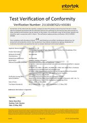 CE for Europe market certificate from Sparelax Co., Ltd.
