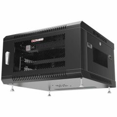 Sysracks 6U  Depth Wall Mount Color Black Rack Size 6U Brand Sysracks Rack Depth 600mm Material Alloy Steel External Depth 24 - Image 3