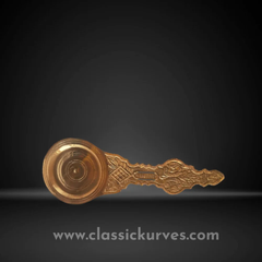 Brass karpoora aarathi, For Home Purity yes Color Golden Material Brass Brand Classickurves Usage/Application Home Country of Origin Made in - Image 4