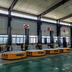 High Efficient Stretch Film Mobile Packing Machine for Manual Vertical Pallet Online Wrapping Machine with Lift Membrane Frame - Image 4